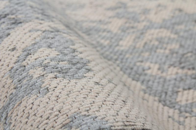 Unpidsgre Damshi Tæppe 80x150 cm Grå - D-Sign - Tæpper - Gummierede tæpper - Små tæpper - Mønstrede tæpper - Store tæpper - Håndvævede tæpper