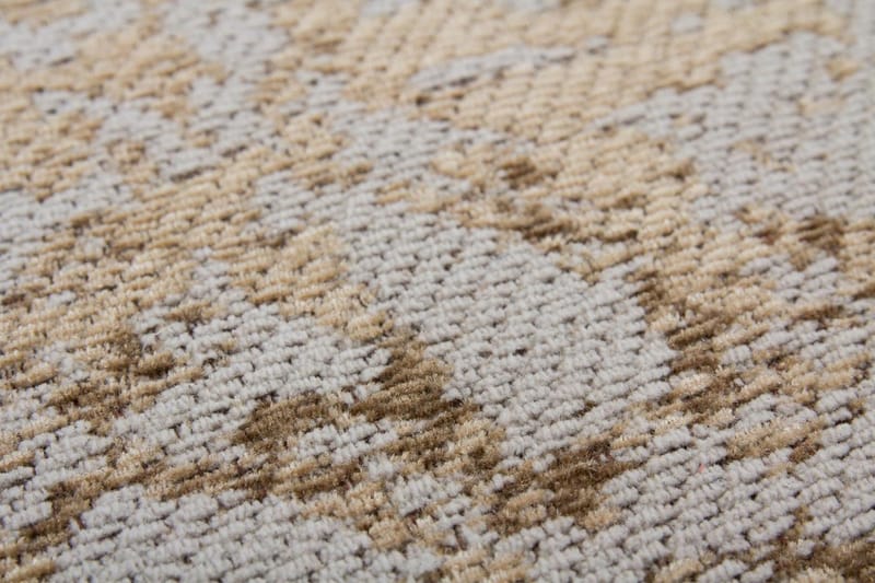 Unpidsgre Damshi Tæppe 80x150 cm Sand - D-Sign - Tæpper - Gummierede tæpper - Små tæpper - Mønstrede tæpper - Store tæpper - Håndvævede tæpper