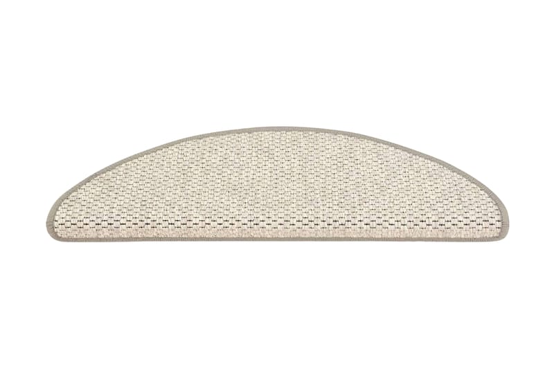 selvklæbende trappemåtter 15 stk. 65x25 cm sisal-look beige - Beige - Tekstiler - Tæpper - Specialmåtte - Trappetrins tæpper