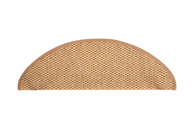 selvklæbende trappemåtter 15 stk. 65x25 cm sisal-look orange - Orange - Tekstiler - Tæpper - Specialmåtte - Trappetrins tæpper