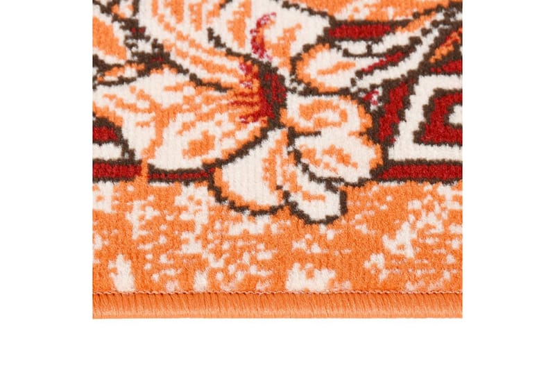tæppeløber 100x200 cm BCF terrakotta - Trappetrins tæpper - Små tæpper - Mønstrede tæpper - Store tæpper - Håndvævede tæpper - Gummierede tæpper