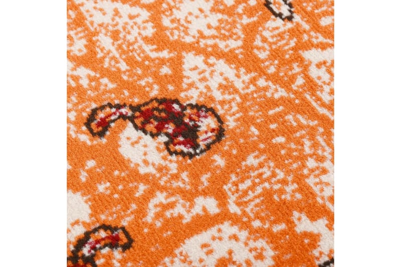 tæppeløber 100x300 cm BCF terrakotta - Trappetrins tæpper - Små tæpper - Mønstrede tæpper - Store tæpper - Håndvævede tæpper - Gummierede tæpper