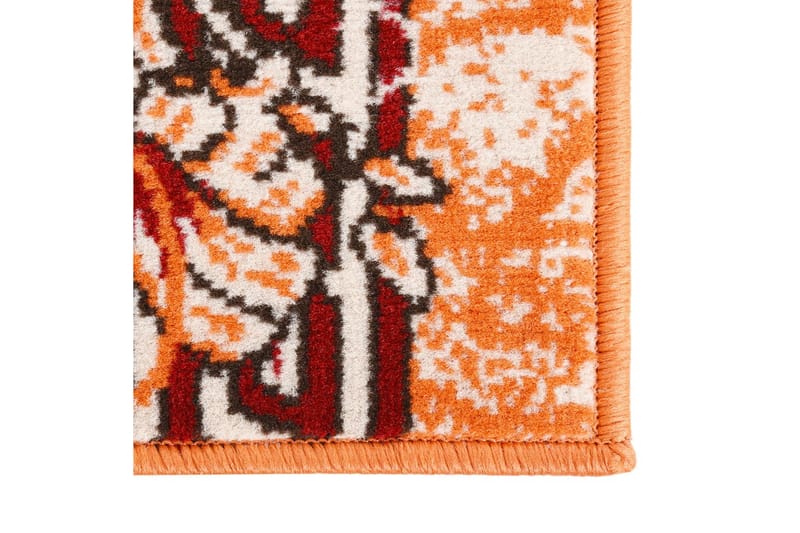 tæppeløber 80x200 cm BCF terrakotta - Trappetrins tæpper - Små tæpper - Mønstrede tæpper - Store tæpper - Håndvævede tæpper - Gummierede tæpper
