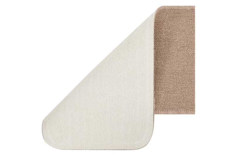 trappemåtter 15 stk. 60x25 cm skridsikker beige - Beige - Tekstiler - Tæpper - Specialmåtte - Trappetrins tæpper