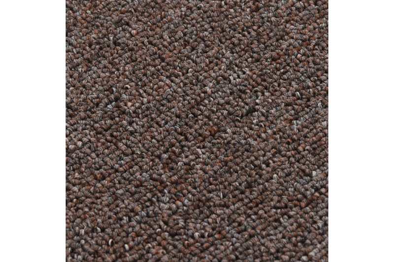 trappemåtter 15 stk. 60x25 cm skridsikker brun - Brun - Trappetrins tæpper