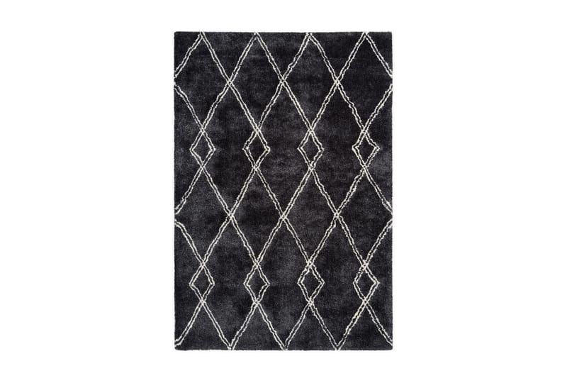 Ebatt tæppe Tarre antracit 200x290 cm - Tæpper - Gummierede tæpper - Små tæpper - Mønstrede tæpper - Store tæpper - Håndvævede tæpper