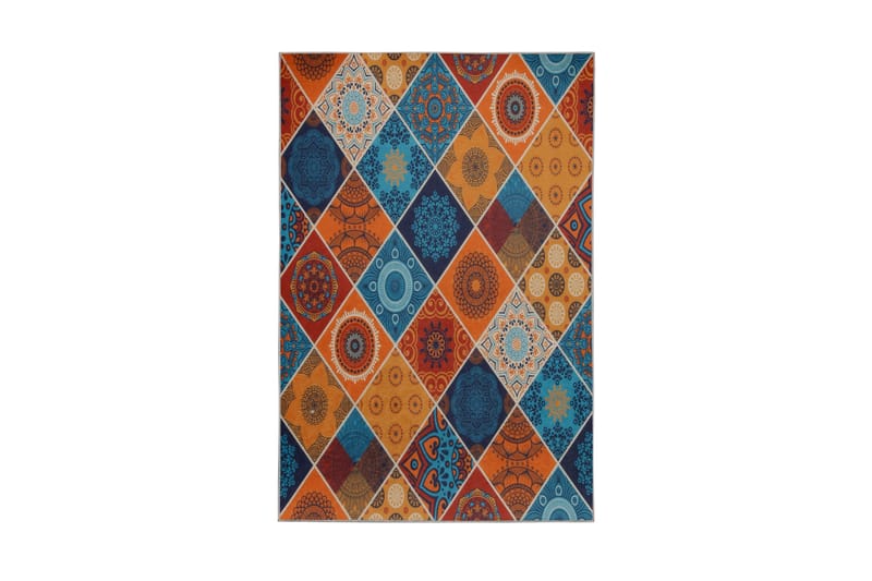 Jacrosby Tæppe 160x230 cm - Flerfarvet - Tæpper - Gummierede tæpper - Små tæpper - Mønstrede tæpper - Store tæpper - Håndvævede tæpper