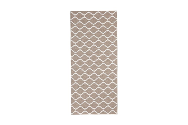 Wave Plastikmåtte 70x250 Vendbar PVC Beige - Horredsmattan - Tekstiler - Tæpper - Moderne tæppe - Kludetæpper